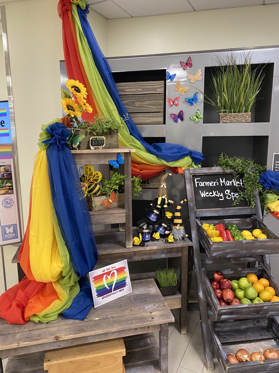 .⁦⁦<a href="/biogen/">Biogen</a>⁩ cafeteria today in Cambridge. #HappyPrideMonth