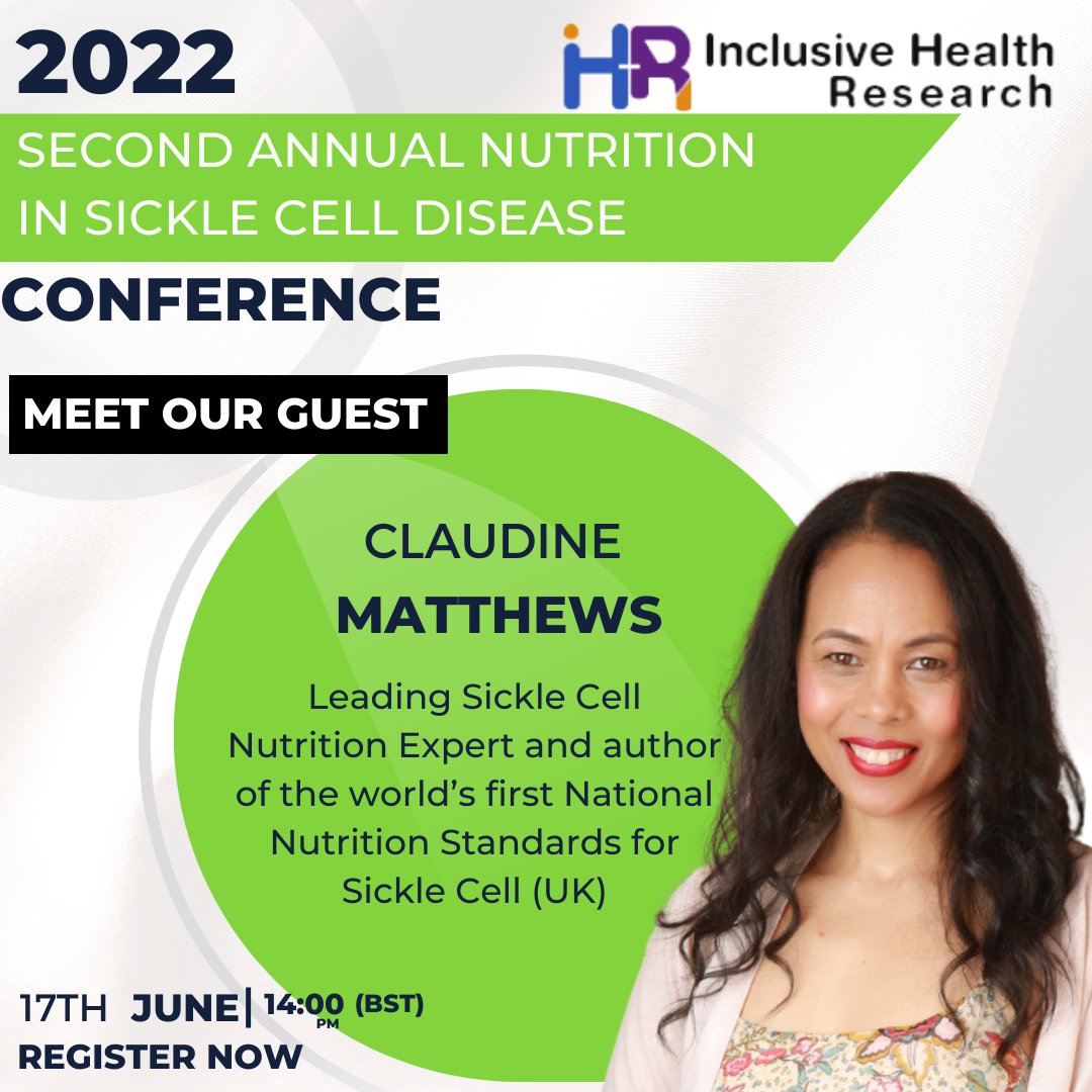 InclHealthR's tweet image. We have an exciting Nutrition in Sickle Cell Disease Conference this week; with an international panel of esteemed experts and speakers on Friday 17 June 2022.

There is still time to register for your free place here: lnkd.in/edjryzJU

#scd  #MedTwitter #healthy