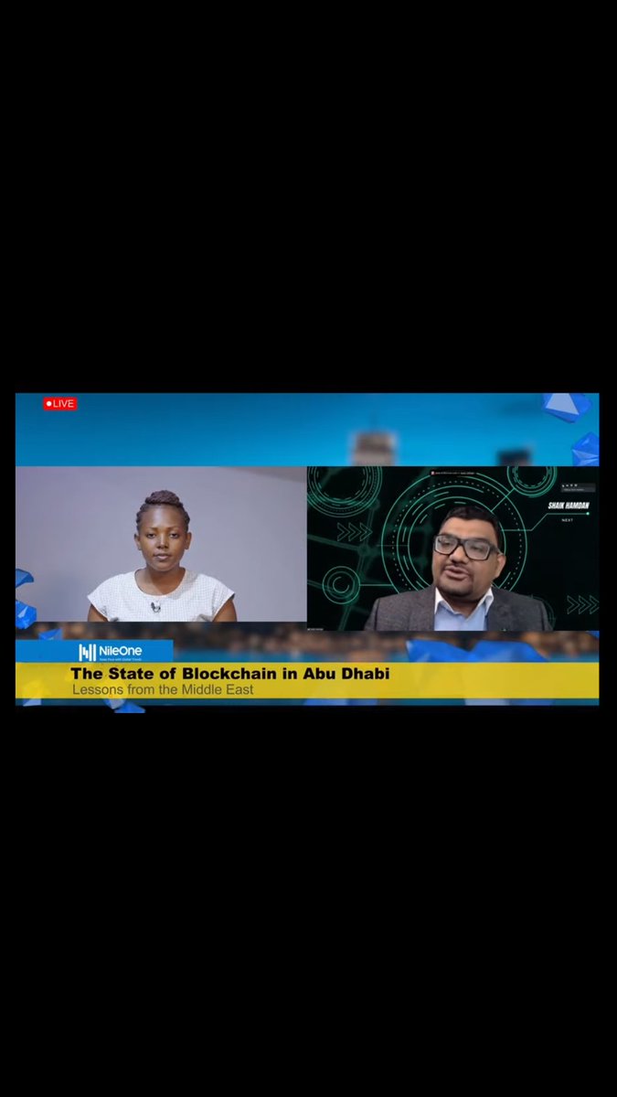 RKabanyoro's tweet photo. https://t.co/WSRlpJZUno
See here how The state of blockchain stands in Abu Dhabi I had a conversation with @shaik99 Founder and CEO #Nextit
Live from @NileOneStudios @NileOneGroup https://t.co/BIQsfaCjk3