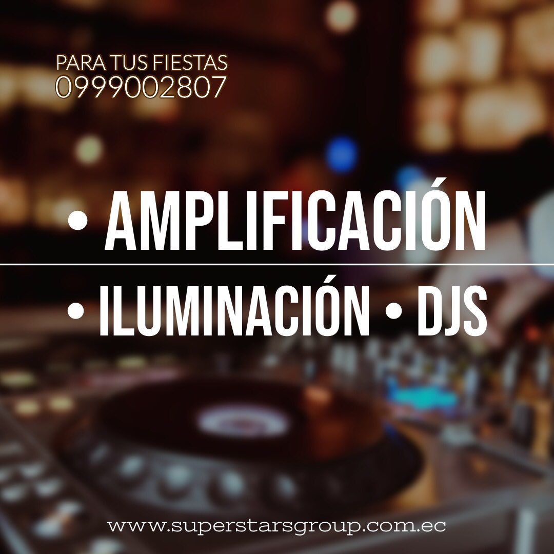 DjHectorRamos's tweet photo. @SuperstarsGroup 
Para Tus Eventos
• #Amplificación •#Iluminación •#Djs
Contáctanos al 0999002807
📍Visítanos 
https://t.co/npl4B17FDC
#SuperstarsGroup #Eventos #Amplificacion #Iluminacion #Dj #PioneerDj #BoseProfessional #QSC #Fiesta #Party #Musica #Matrimonios #Cumpleaños https://t.co/EguepNfMw7