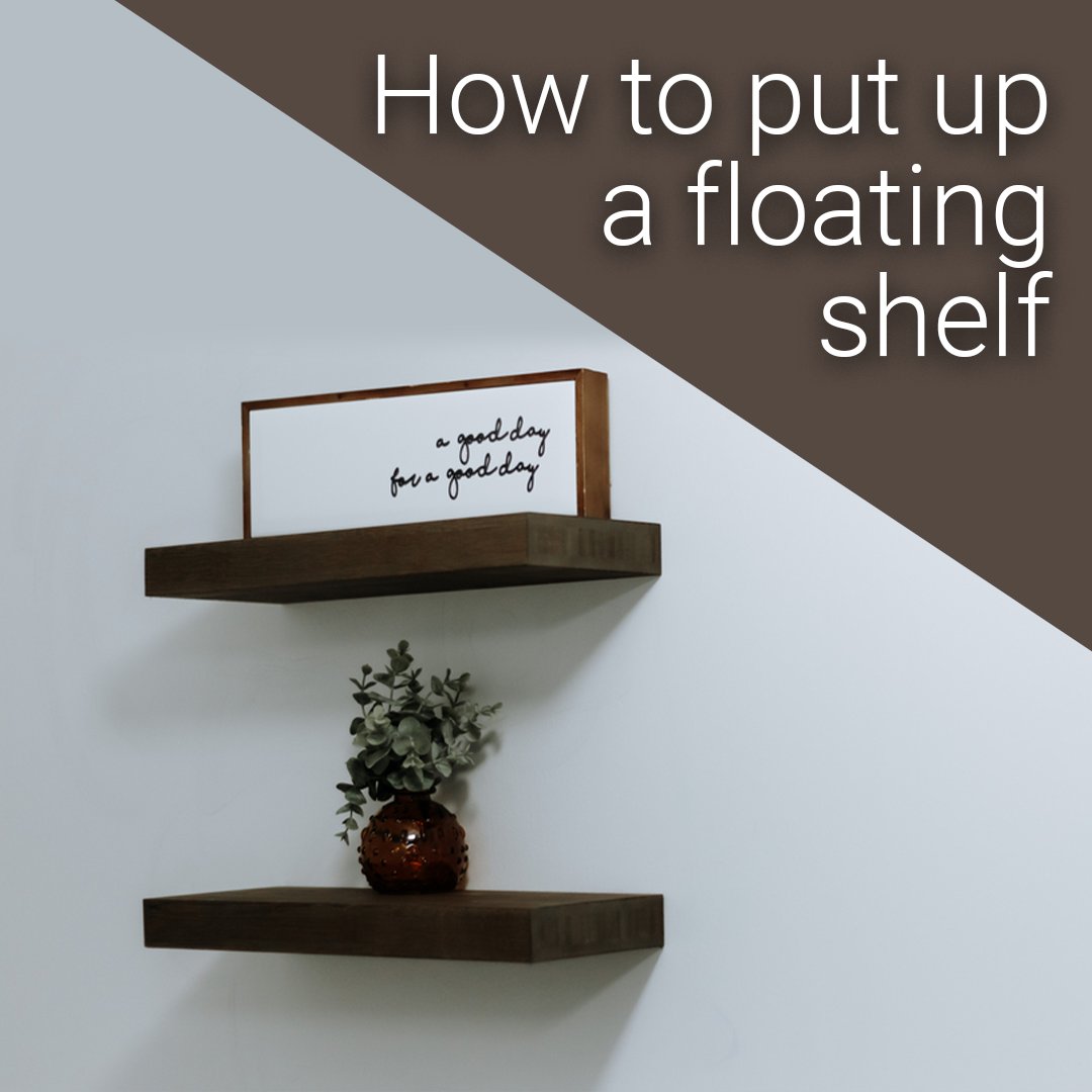 Adding new shelves is a great way to save valuable floor space and show off accessories such as pictures, family photos or books.

Here’s how to put one up: ow.ly/w6IZ50JtcuN