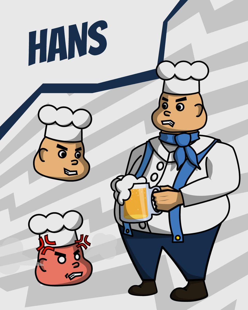 bloomgeist's tweet photo. This is Hans, a filthy mean beergarden owner. This grumpy fella does everything he can to make life hard for Stewy's team. But the health of his customers doesn't interest him at all. 🍔🍺 https://t.co/zcwqGIVB4t