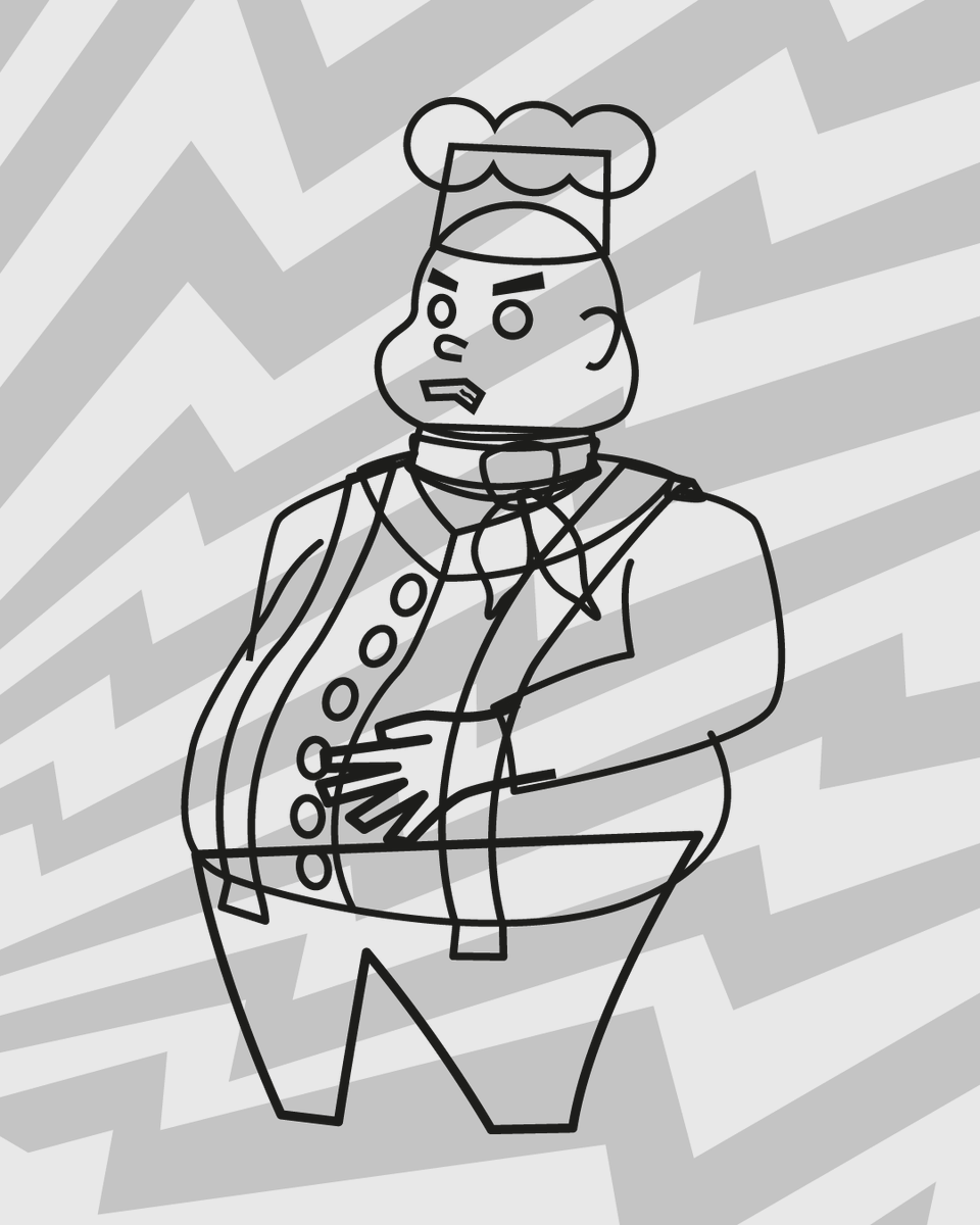 bloomgeist's tweet photo. This is Hans, a filthy mean beergarden owner. This grumpy fella does everything he can to make life hard for Stewy's team. But the health of his customers doesn't interest him at all. 🍔🍺 https://t.co/zcwqGIVB4t