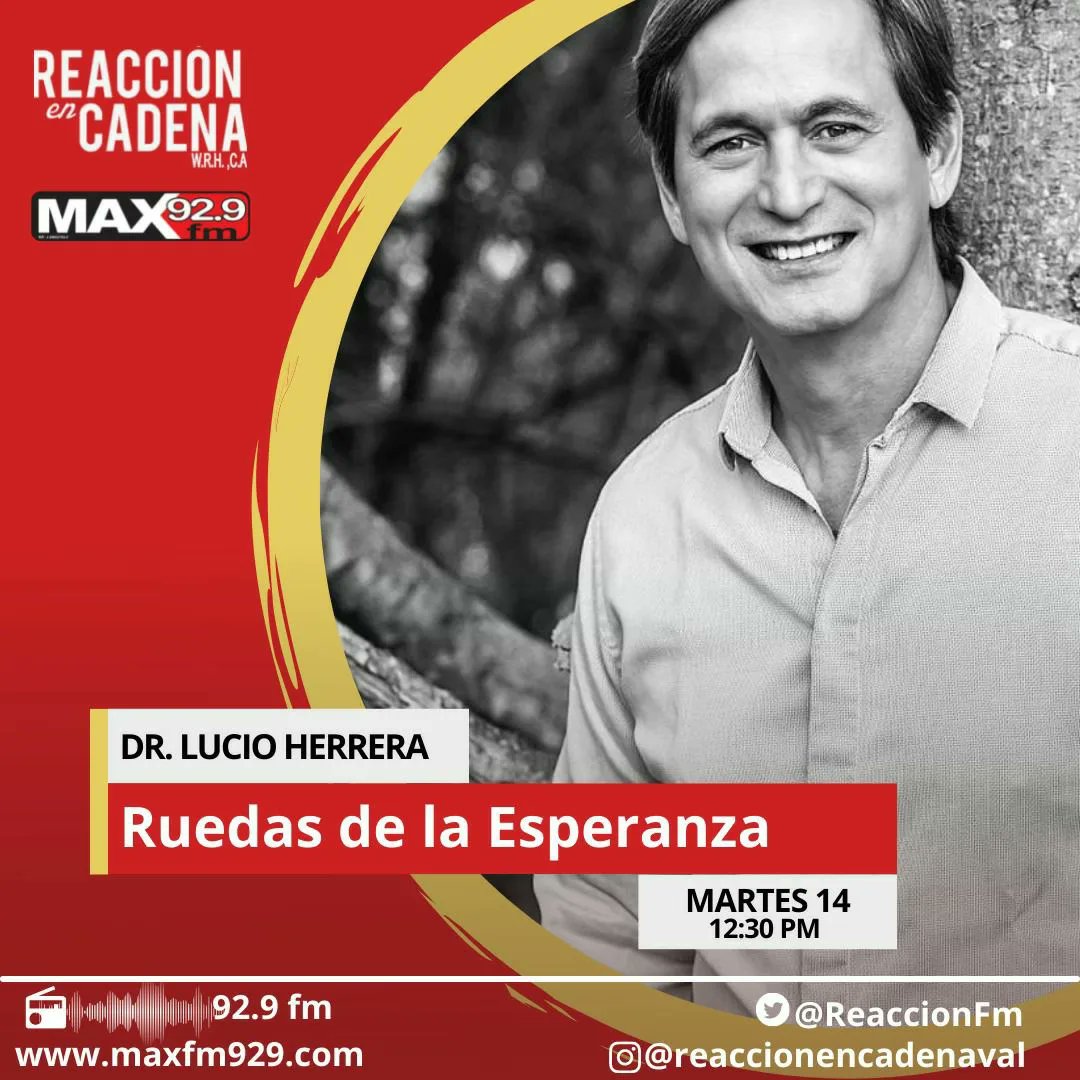 2HappyWheels's tweet photo. ¿QUIERES DESCUBRIR CÓMO FUNCIONARÁ "RUEDAS DE ESPERANZA?
Escucha este martes a  @LucioHerrera en el programa Reacción en Cadena @reaccionfm con Wilmer Rafael Hernández por Max 92.9 FM en Valencia a las 12:30 del mediodía.
¡Contamos contigo!
#RuedasDeEsperanza
#WheelsOfHappiness https://t.co/6lSi2UlmnL