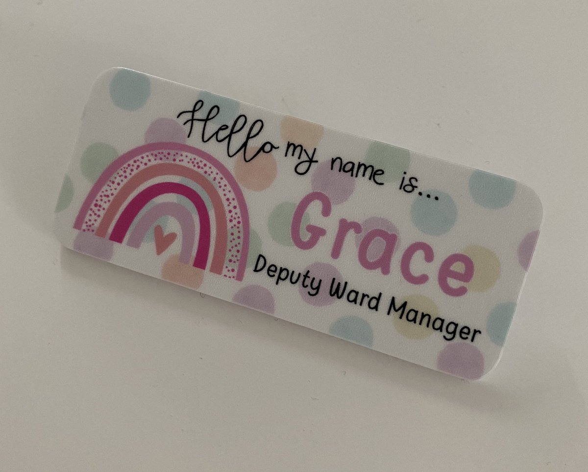 RMN_Grace's tweet photo. Eeeeeekk ! 😁
I am super duper excited to commence my new role with the Phoenix/ Pegasus team as Deputy Ward Manager and wear my new badge very very soon !!! 
@MollyFare1 @CharGoodallRMN https://t.co/eFcCQNmq9M