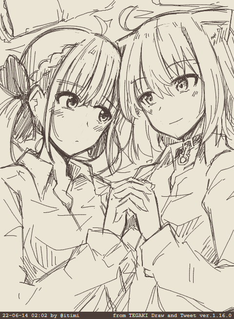 フタリノシンヤ #tegaki_dt 