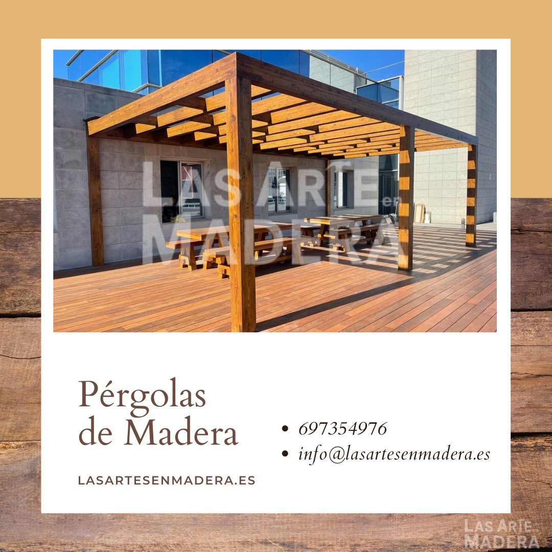 LasArteEnMadera's tweet photo. 📏 La construcción de Pérgolas de Madera la realizamos totalmente A MEDIDA 📏
Encuentra inspiración en nuestra web y solicita presupuesto Sin Compromiso 
📱 697354976
#LasArteEnMadera #construccion #pergolas #madera #fusta #wood #pergolasdemadera #woodwork #LasArtesEnMadera https://t.co/TYys53pbob