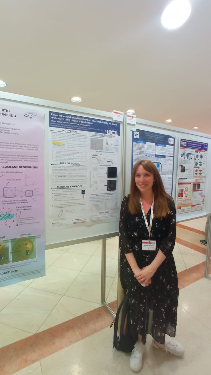 ThamesUCL's tweet photo. Our PDRA @LoicChagot and Simona Migliozzi  presenting their work in the 11th Int. Colloids Conf. in Portugal. Their work revolves around the study of pickering emulsion &amp; particles stabilisation. Two thumbs up to both of them! @PREMIERE_UKRI @PanagiotaAngeli @uclchemeng #COLL2022 https://t.co/7APgO7kIHM