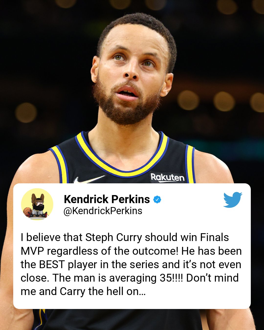 NBA on ESPN on Twitter ".KendrickPerkins says Steph should be Finals