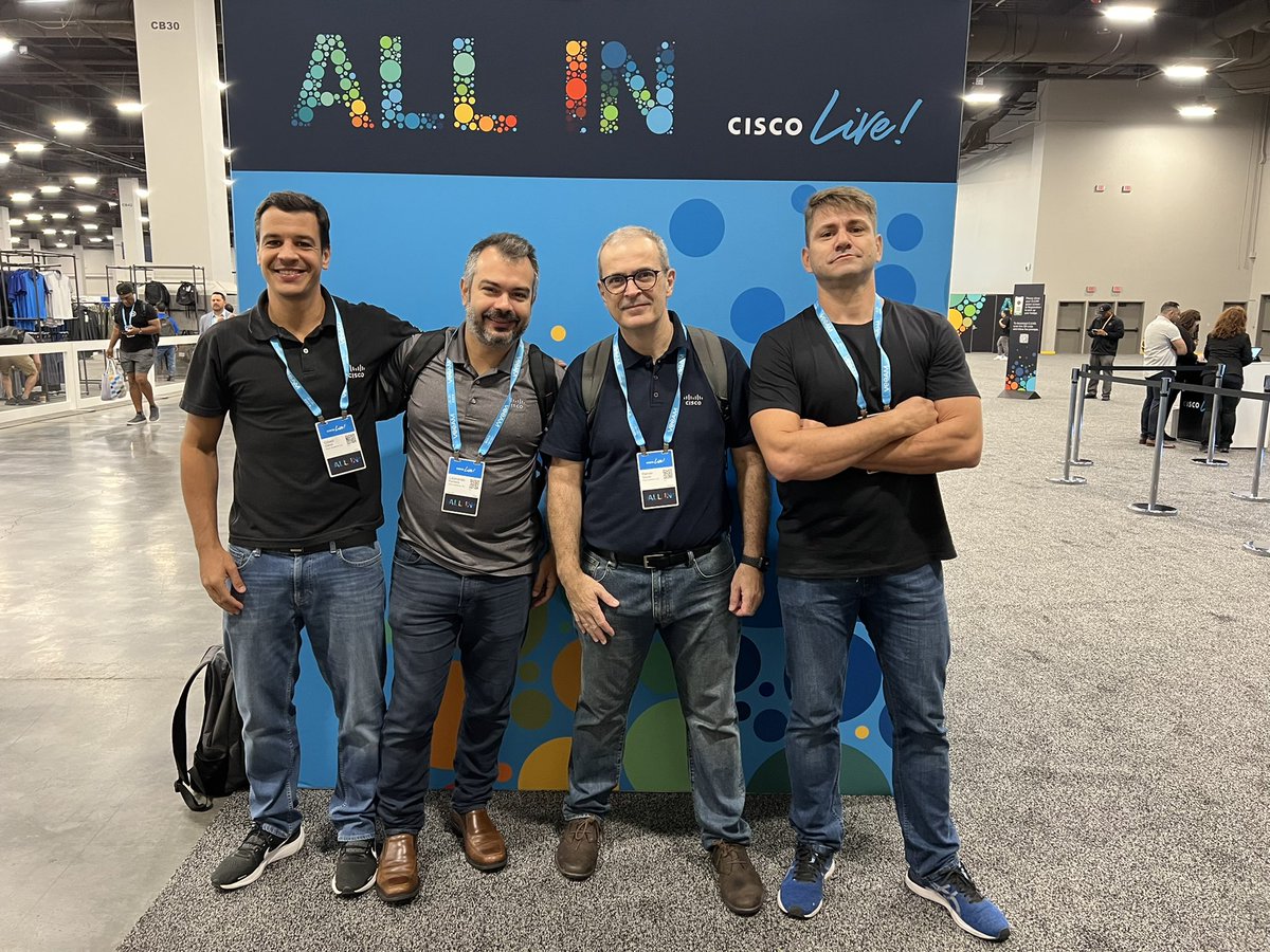reniersz's tweet photo. Very happy to be at #CiscoLive again to host customers IN PERSON 🎉👏👏 https://t.co/4DUPZ1MEuv