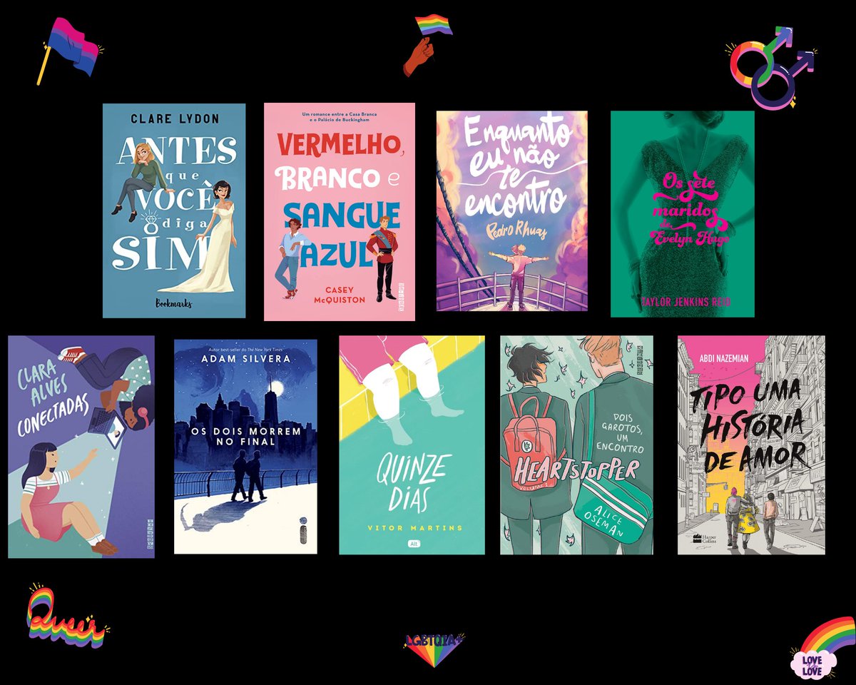 OnlyBooksBr's tweet photo. 🌈 SORTEIO ESPECIAL #MêsDoOrgulho 

🎁 Quem vencer poderá escolher UM dos livros da IMAGEM 

REGRAS: 

— Seguir @OnlyBooksBr 
— Dar RT neste tweet, sem citar 

Resultado: 25/06 https://t.co/VmxaecadwC