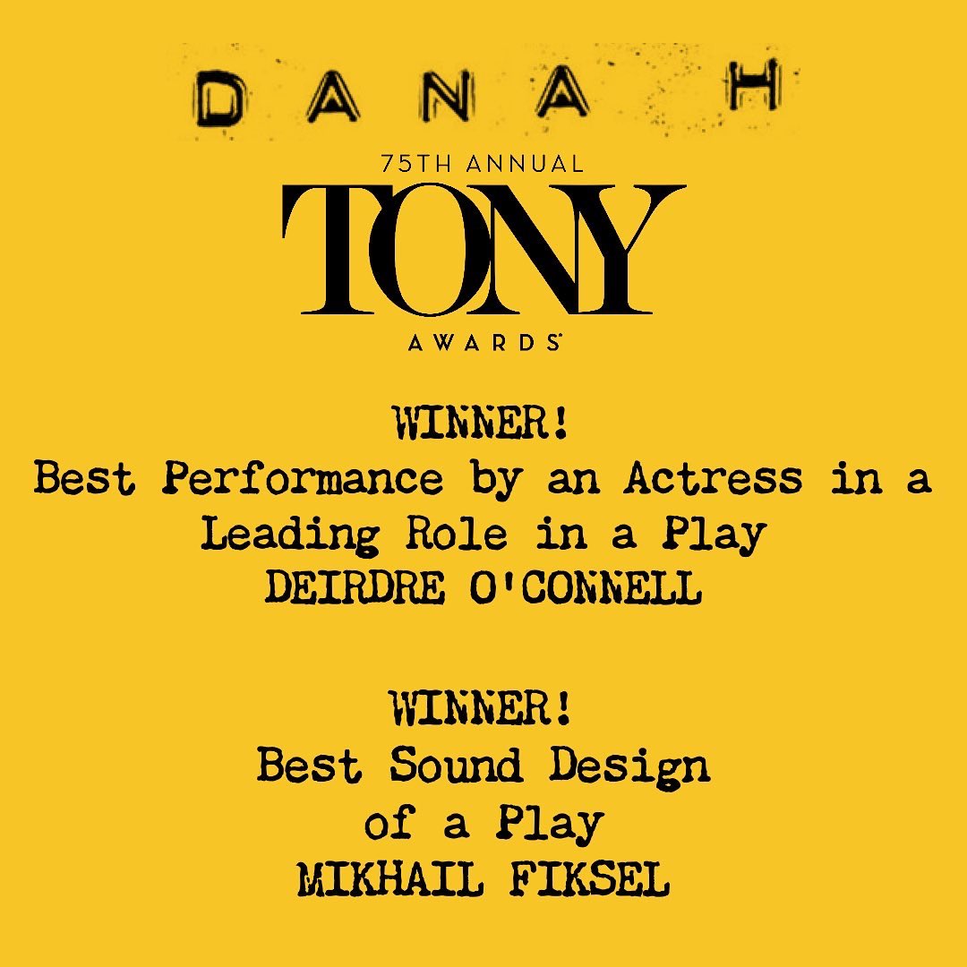 Congratulations to Deirdre O’Connell and Mikhail Fiksel on their 2022 Tony Awards! #makeweirdart