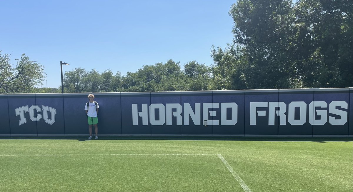 Had a good time at <a href="/TCUFootball/">TCU Football</a> Thanks for the personal invite <a href="/MTommerdahl/">Mark Tommerdahl</a> @coachbtcu <a href="/KohlsKicking/">Kohl's Kicking Camps</a> <a href="/litten_andy/">Andy Litten</a> <a href="/CoachDitmore/">Tyson Ditmore</a> <a href="/HorizonFootball/">Horizon HS Football</a> <a href="/PVUSDATHLETICS/">PVUSD Athletics</a> <a href="/steverausch17/">Rausch Kicking</a> #gofrogs