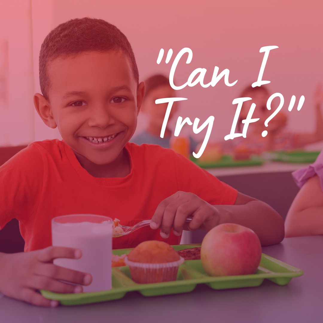 SchoolLunch's tweet photo. It's always music to school nutrition pro's ears when a student gets over the hesitation of trying school lunch for the first time. Delicious days ahead!
#fueltheirfocus
#foodjustice
#schoolnutritionpros
#anythingbutbasic
#makeadifference
#rewardingmoments
#studentsuccess https://t.co/xzQ4NqoWZY