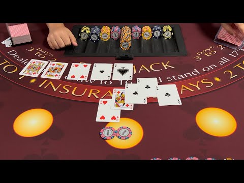 Blackjack | $75,000 Buy In | AMAZING High Stakes Blackjack Session! Large Bets &amp; Lucky Hands!