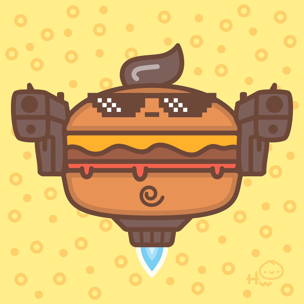 HappyMcAdams's tweet photo. Deal with it!
#hamburder #cute #illustration https://t.co/6mtnBlrK9P