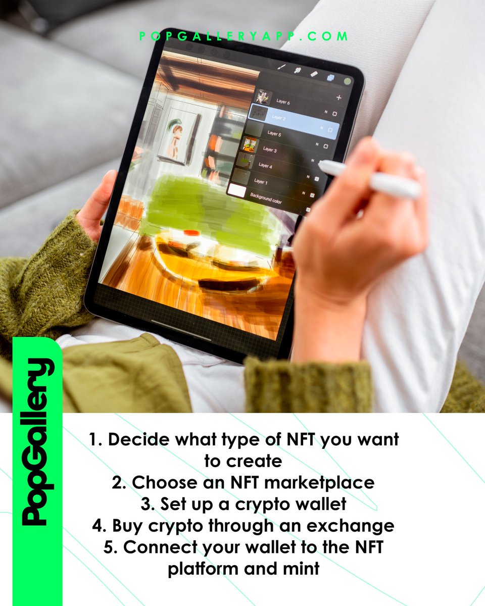 popgalleryusa's tweet photo. Artists have made tens of millions of dollars selling a single NFT. Here’s a easy step by step guide to making your first NFT! ➡️

#NFTs #NFTArt #NFTdesign #HowToNFT https://t.co/ZvamyMR2Dp