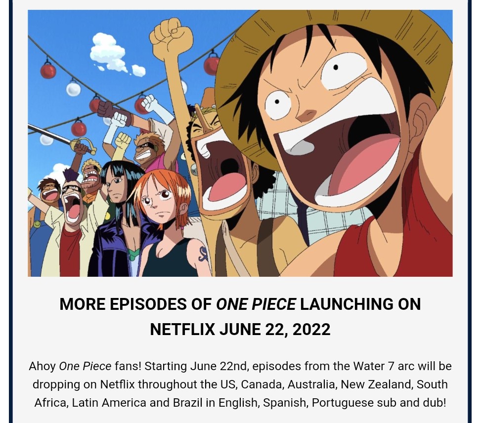 QUANDO VAI LANÇAR MAIS EPISÓDIOS DE ONE PIECE NA NETFLIX