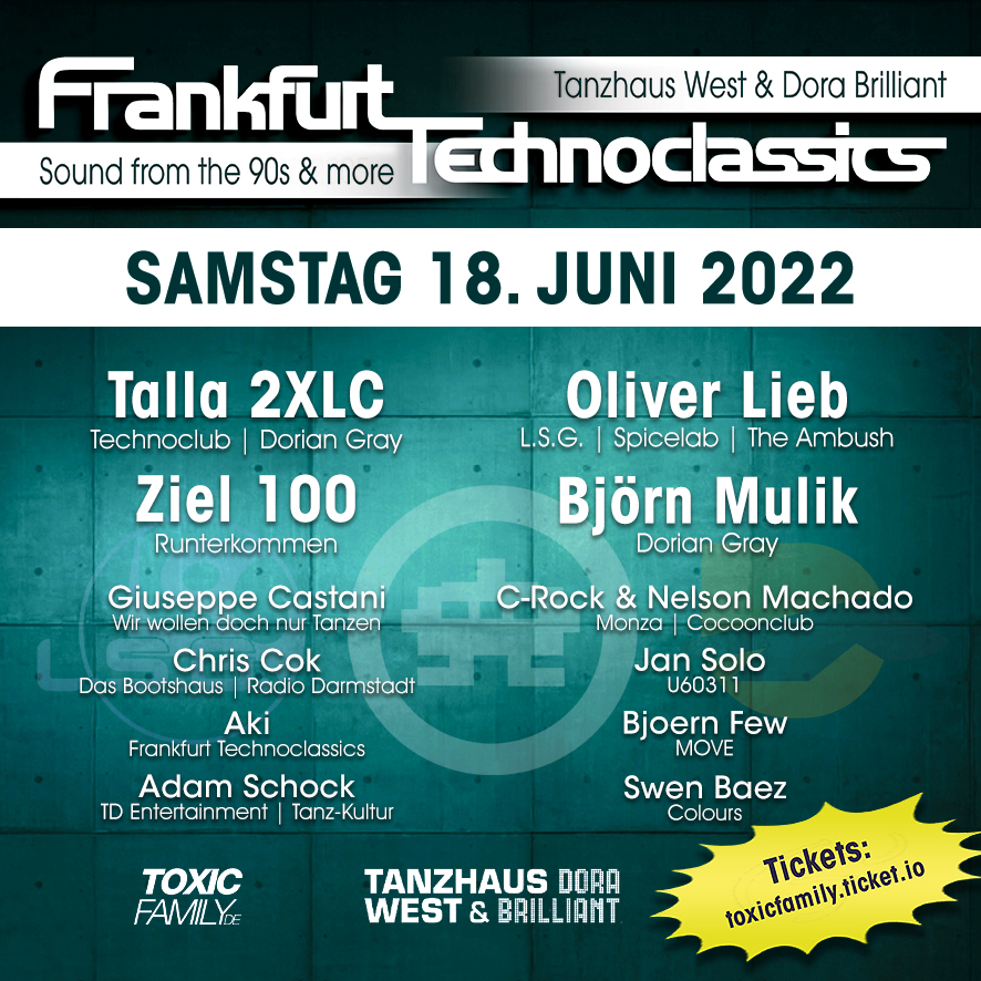 This Saturday I am playing in Frankfurt at Tanzhaus West !😀🙃
Tickets:  toxicfamily.ticket.io/f0dwfylt/