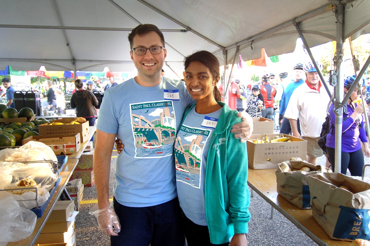STPClassic's tweet photo. The Saint Paul Classic would not be possible without the help of 100s of volunteers! Volunteers receive a free T-shirt and enjoy a volunteer appreciation party, learn more and sign up here: https://t.co/UWvB3hYjw2 https://t.co/9nVa4OHvWS