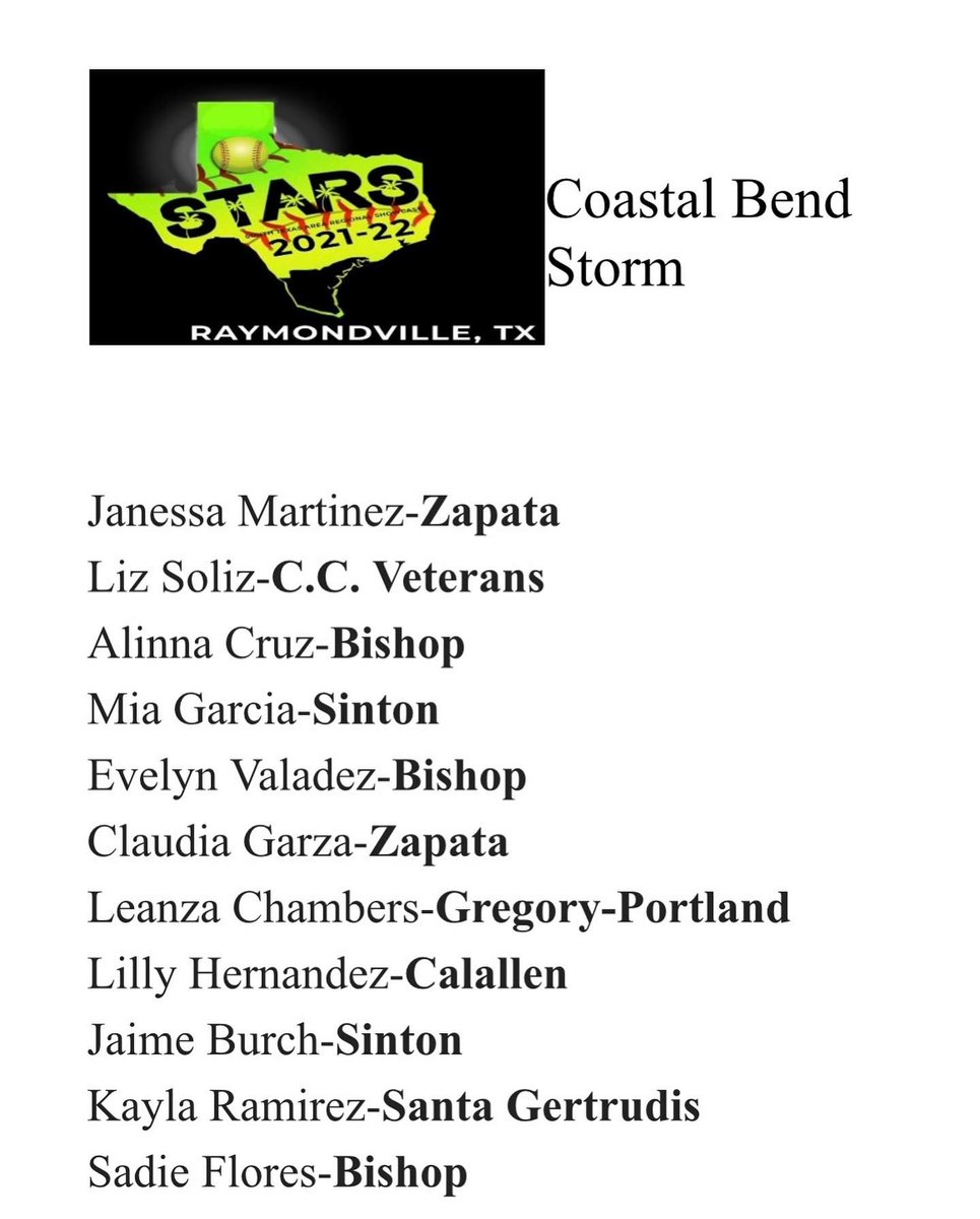 Here are our Coastal Bend Teams: Breeze, Storm and Barracudas #RSLSoftball
