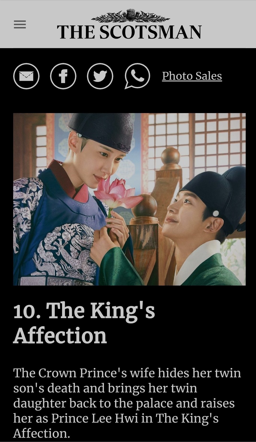 The King's Affection - Rotten Tomatoes