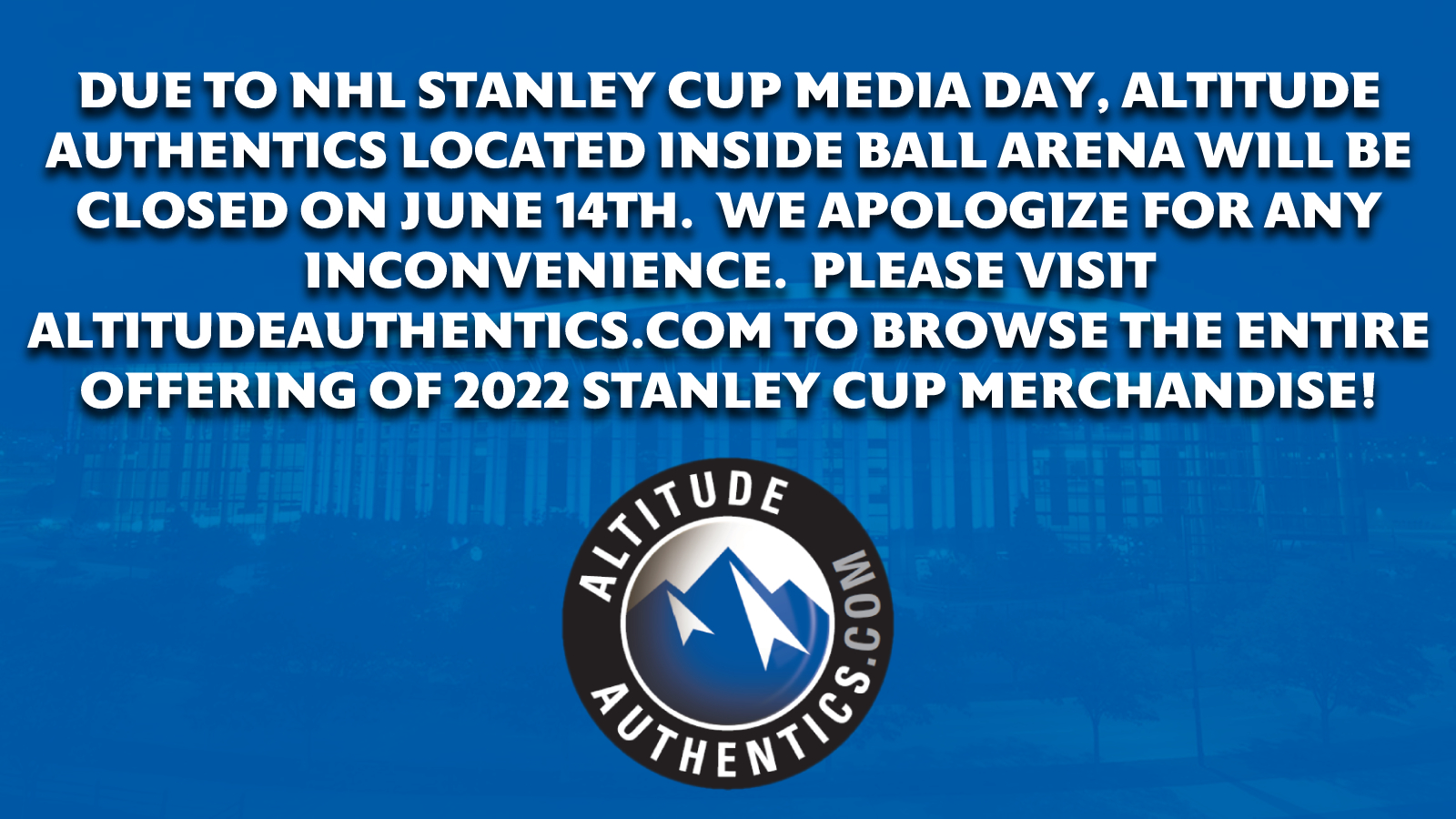 Altitude Authentics on Twitter "Hey Avalanche fans, important
