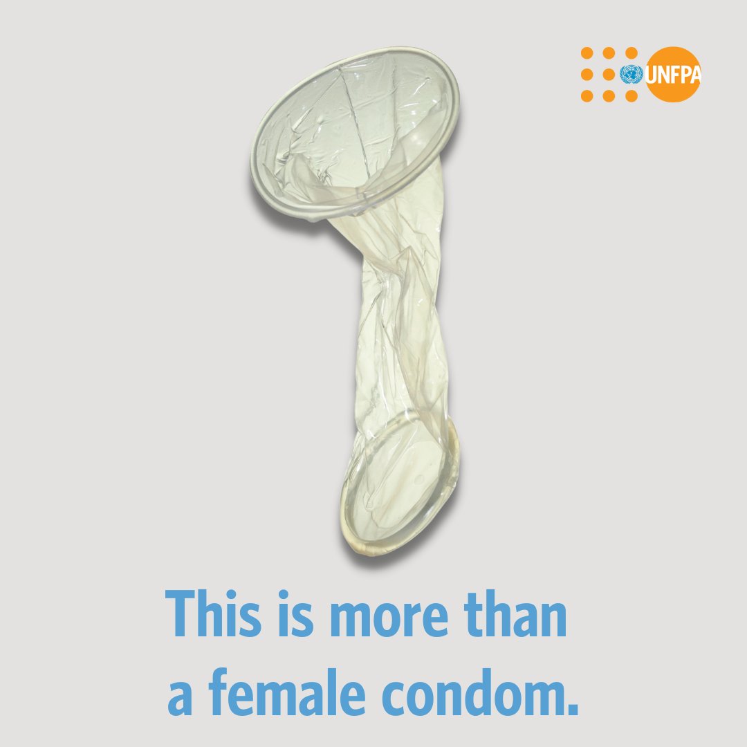 UNFPAGhana's tweet photo. It’s a woman’s right to choose!

@UNFPA procures millions of female #condoms yearly to enable access to female-controlled methods of prevention 👉🏽 https://t.co/zM8sd61THV https://t.co/O5gkhtip0T
