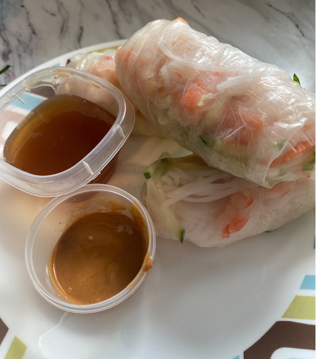 TMartinook's tweet photo. Hey #EDTC300 check out my learning post this week where I make Cowboy Caviar &amp; Rice Paper Springrolls with Peanut and Teriyaki Sauce. This week's videos may give you a laugh as I had a little helper join me. https://t.co/xPHdkfm4Kt https://t.co/i8vS5AH32y