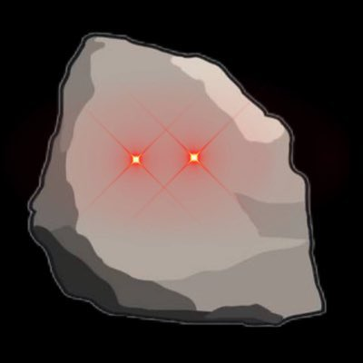 WSBChairman's tweet photo. Or clipart of a literal rock with laser eyes selling for half a million dollars. https://t.co/1FPxxfRwCs