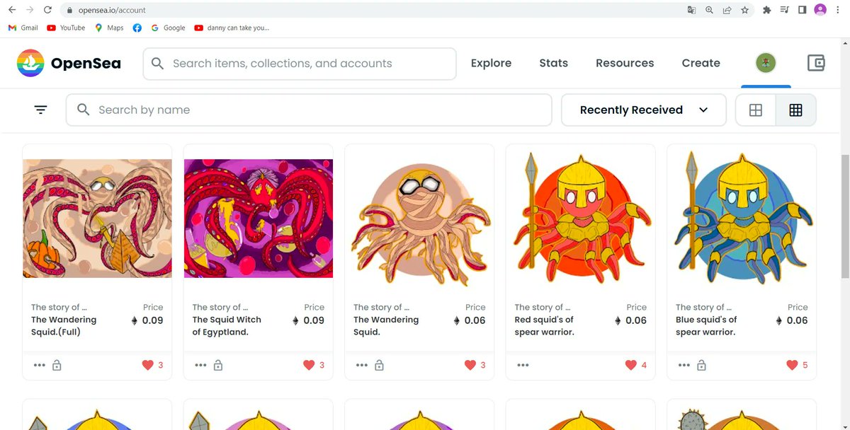 Please follow my work. Sell at /0.06-0.09ETH. / 🙏🙏🙏
opensea.io/collection/art…