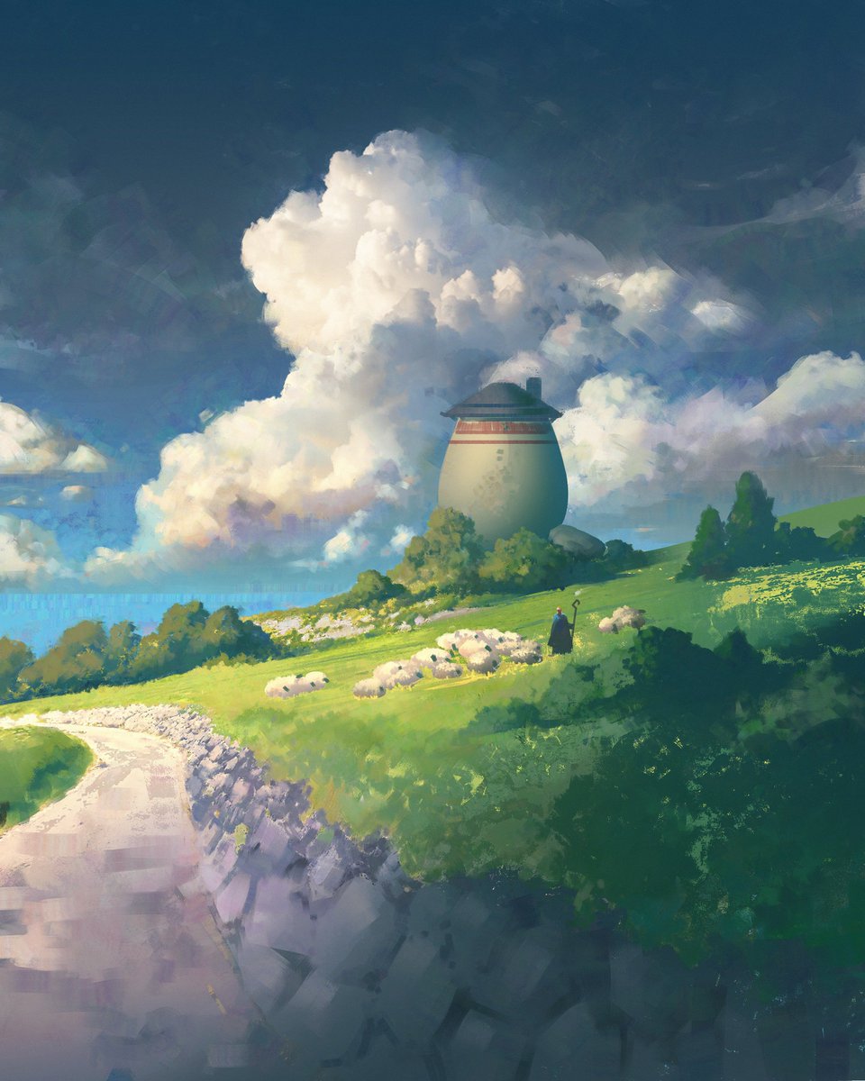 Outskirt #digitalart #landscapepainting