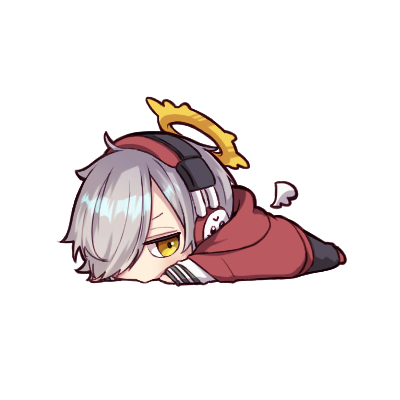 halo 1boy chibi male focus solo wings grey hair  illustration images