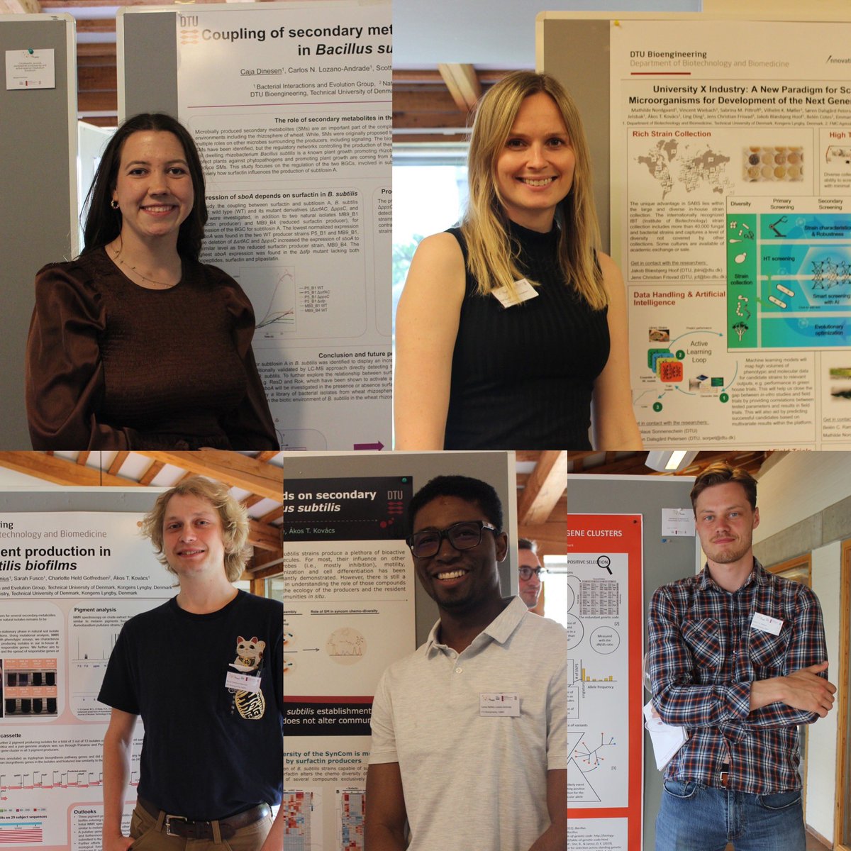 EvolvedBiofilm's tweet photo. Posters from the BIEs today at #MSMM2022 by @CajaDinesen, @MathildeNordga1, @RStannius, @neftalyl, and @LasseJDNielsen1
#SecondaryMetabolites we work on
-@cemist_dtu/@GrundforskFond, @Innofond, and @novonordiskfond funded research
-thanks @Xinming_Xu for taking the photos https://t.co/n9MHWNldDP