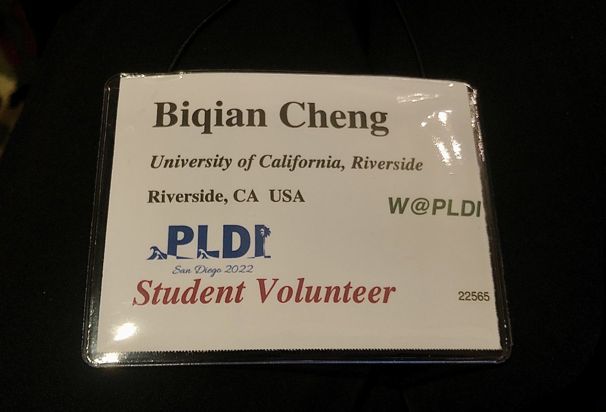 mayonnaise_beee's tweet photo. It’s such a wonderful day to attend the @PLDI 2022 the first day. Hope I can connect with more people in the same research area. https://t.co/3cEAlHtlEE