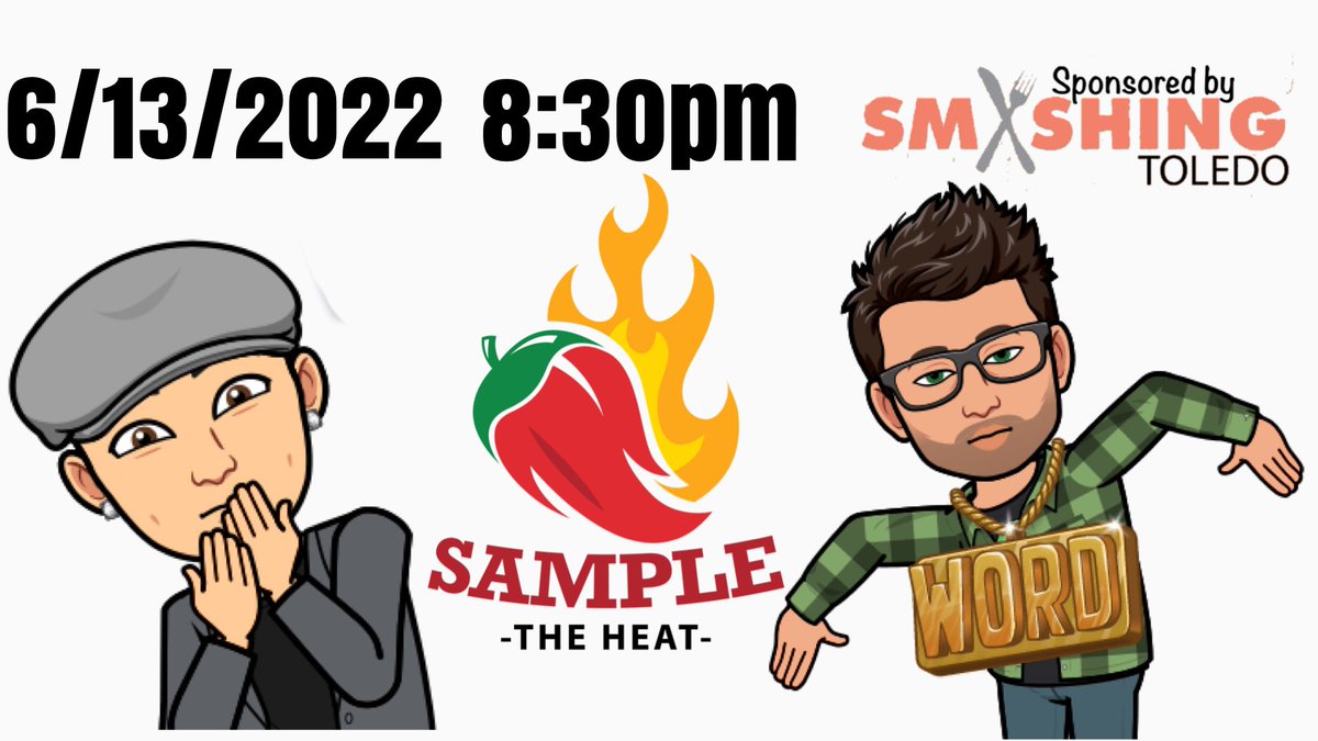 djrobsample's tweet photo. It’s going down tonight for the last episode of season 1. Watch it here!! #SampleTheHeat #SmashingToledo #ToledoOhio #SupportLocal #HotSauce #Ohio #LiveStream https://t.co/A51eHReC0S
