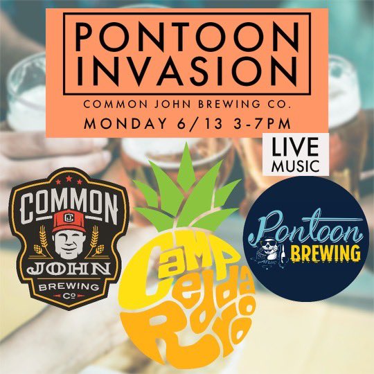 CampReddaroo's tweet image. Join us today at 3pm at @CommonJohnBC in Manchester for a pre @Bonnaroo party! Be the first ones to try our new bonnaroo beer! #bonnaroo #campreddaroo #pontoonbrewing