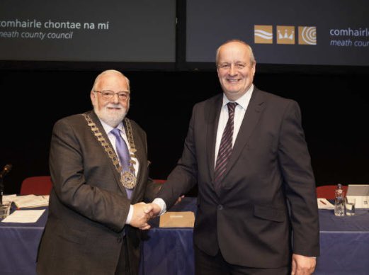 Cllr. Sean Drew - Meath (@cllrseandrew) on Twitter photo An absolute pleasure & honour to have served as Cathaoirleacht and represented <a href="/meathcoco/">Meath County Council</a> for the past 12 months. Thank you to everyone for the support, kindness and welcome given to me, throughout our wonderful Co.Meath.
With incoming Cathaoirleacht Cllr. Nick Killian, good luck An absolute pleasure & honour to have served as Cathaoirleacht and represented <a href="/meathcoco/">Meath County Council</a> for the past 12 months. Thank you to everyone for the support, kindness and welcome given to me, throughout our wonderful Co.Meath.
With incoming Cathaoirleacht Cllr. Nick Killian, good luck