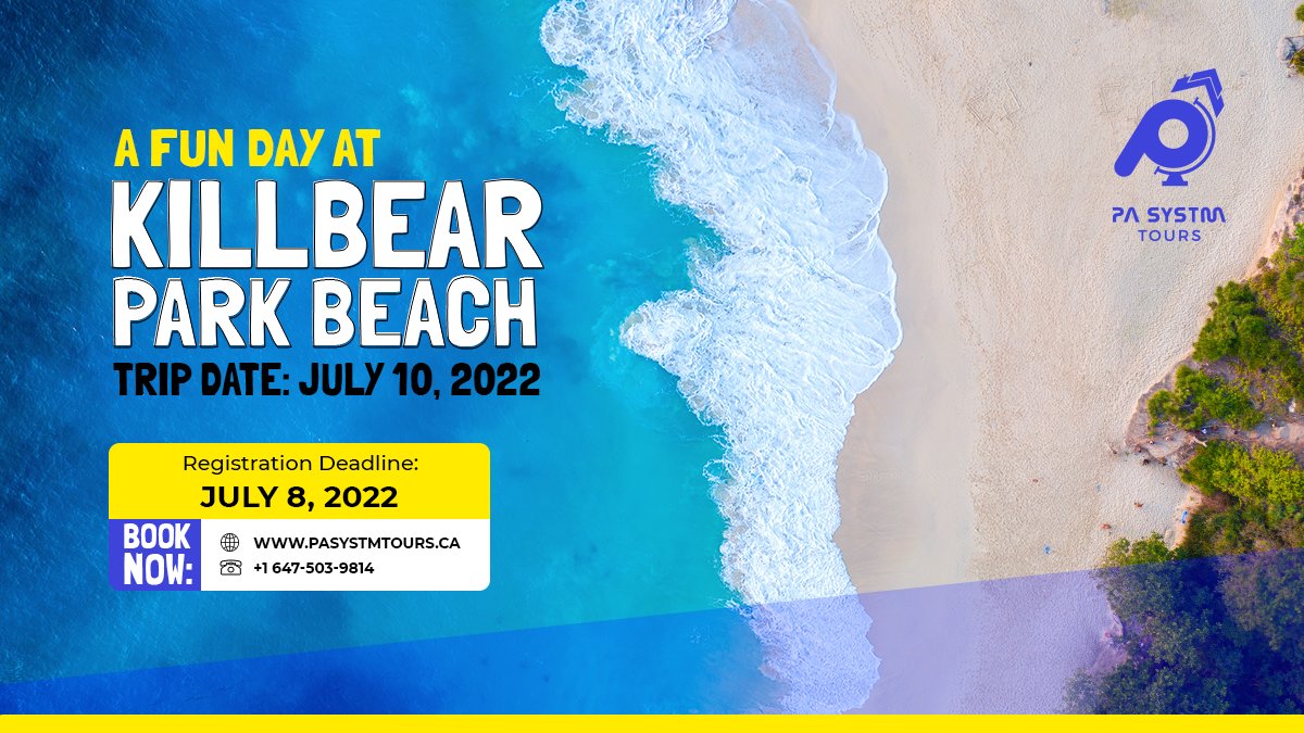 Enjoy a thrilling day at one of the most beautiful beaches in Ontario!

Book Tickets:
Call: +1 647-503-9814
Visit: pasystmtours.ca

#canada #ontario #travel #adventure #patours #pasystm #toronto #summer #tour #roadtrip #beach #games #bringingontario2u