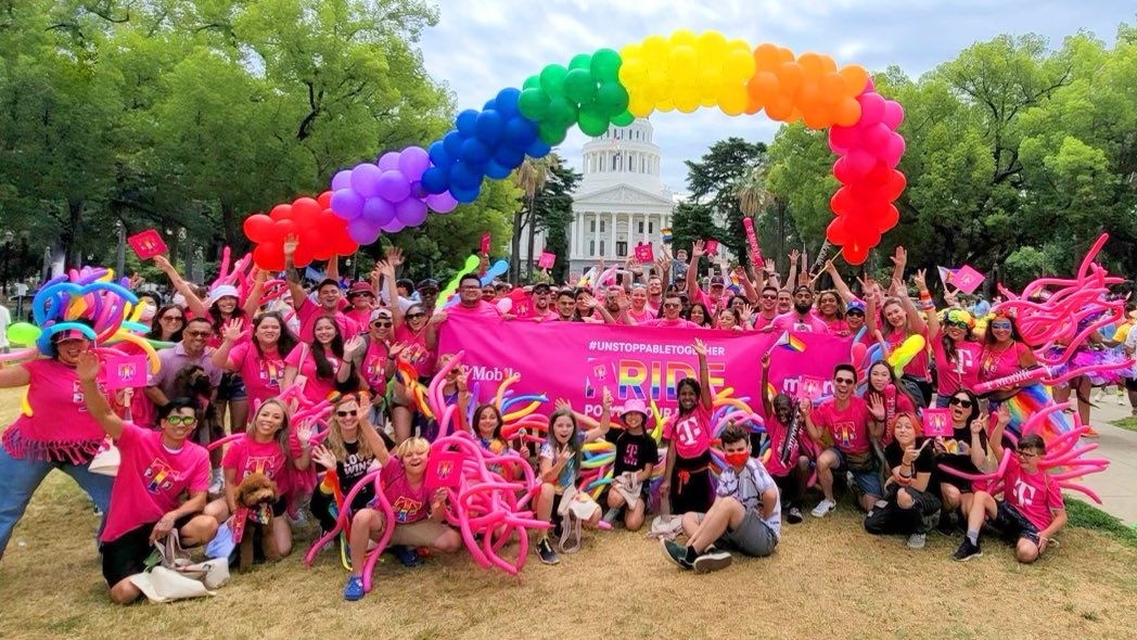 This past weekend, <a href="/TMobile/">T-Mobile</a> team members from across the country were out in full force celebrating the LGBTQ+ community! I just love seeing all of this #PRIDE representation, in person! 🏳️‍🌈