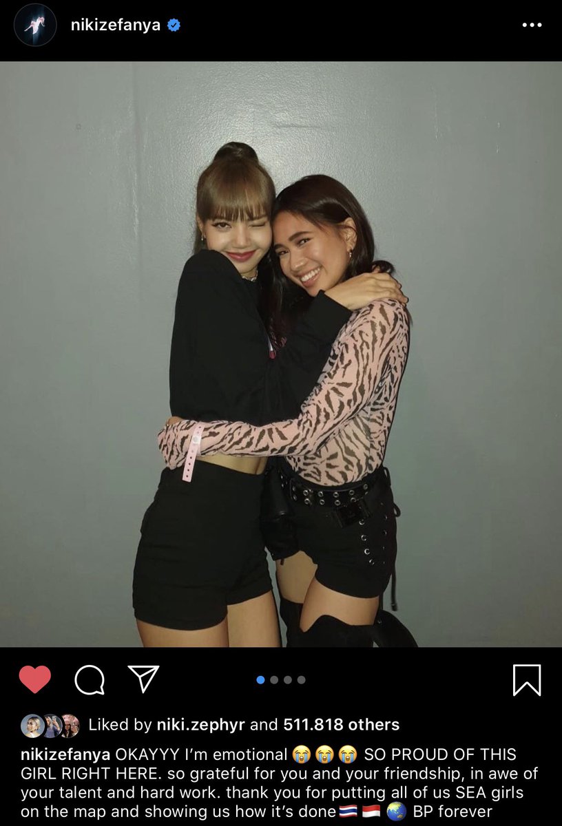 smithlili143's tweet photo. When #LISA supporting #NIKI even from the start, always promoting her underrated songs. https://t.co/gQhu9hxDpW
