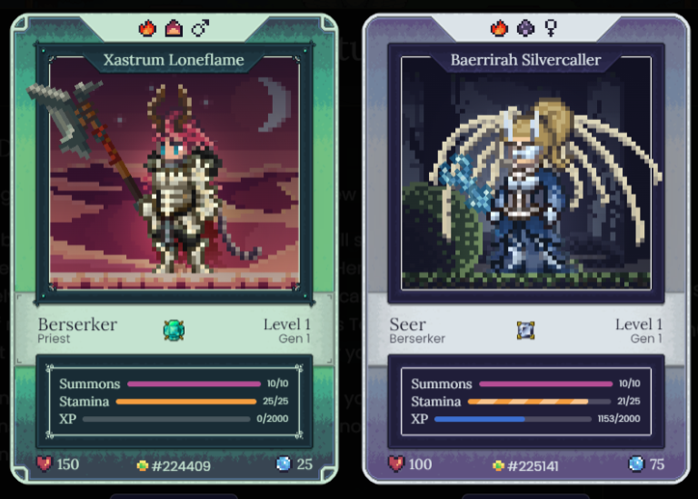 ShroommaNL's tweet image. Got myself a nice Berserker today to match with my Seer, did not look for perfect genetics, but instead went for the looks.

do Dragonic Horns and Imp Horns also mutate into something new?

Going for the looks worked, got myself an awesome Shapeshifter!!

#HarmonyONE #Cryplistic
