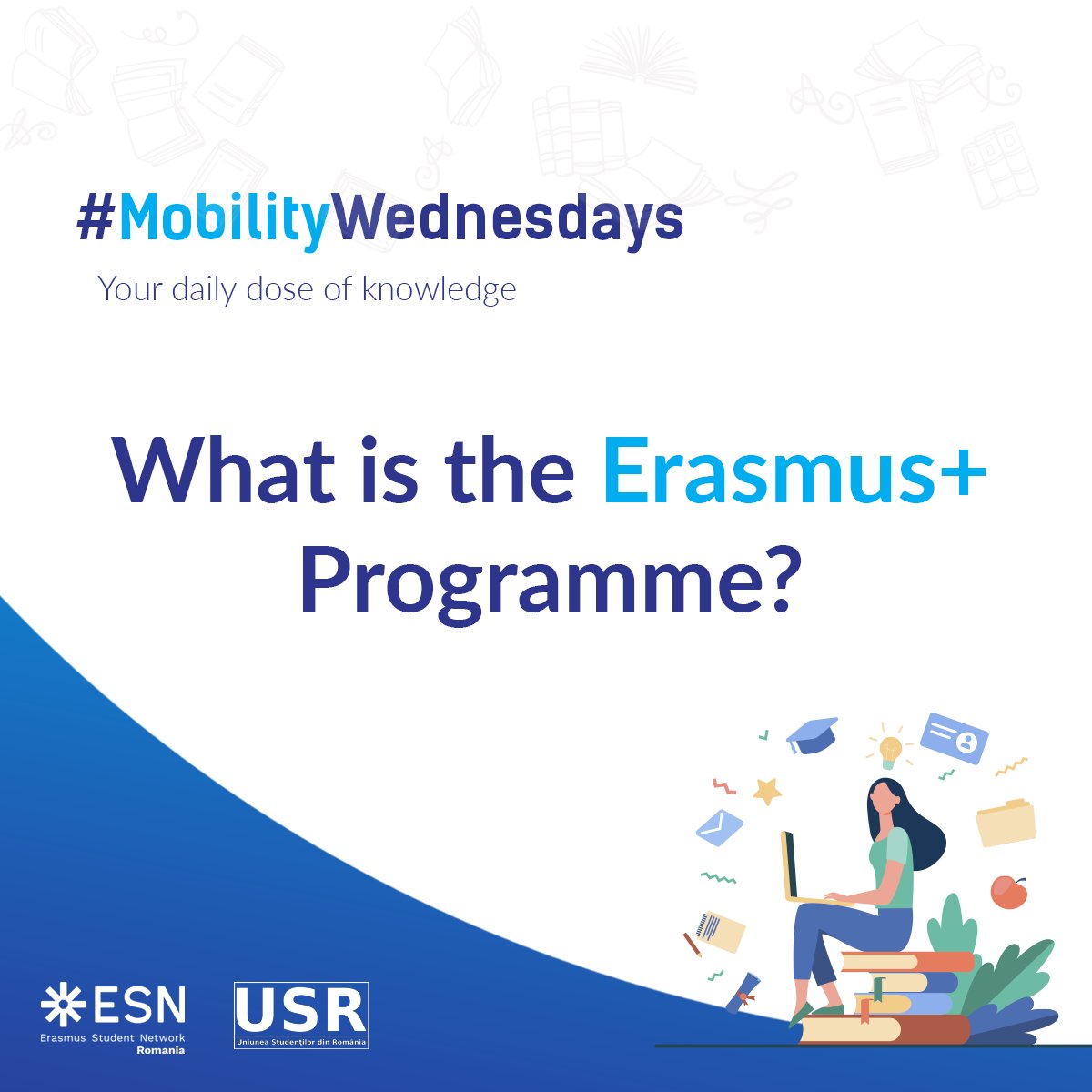 ESNRomania's tweet photo. Between January 19 and April 14, 2022, we carried out a joint campaign with USR to promote #erasmusplus mobility among #students, by publishing informative materials with informative character every Wednesday, under the hashtag #MobilityWednesdays.

Those are the results. https://t.co/BjSNLyWiIz