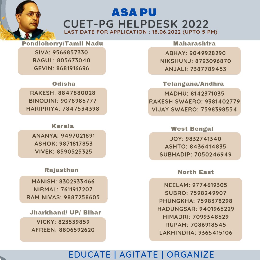 pu_asa's tweet photo. ASA PU CUET-PG HELPDESK https://t.co/hlN6k4xjB4