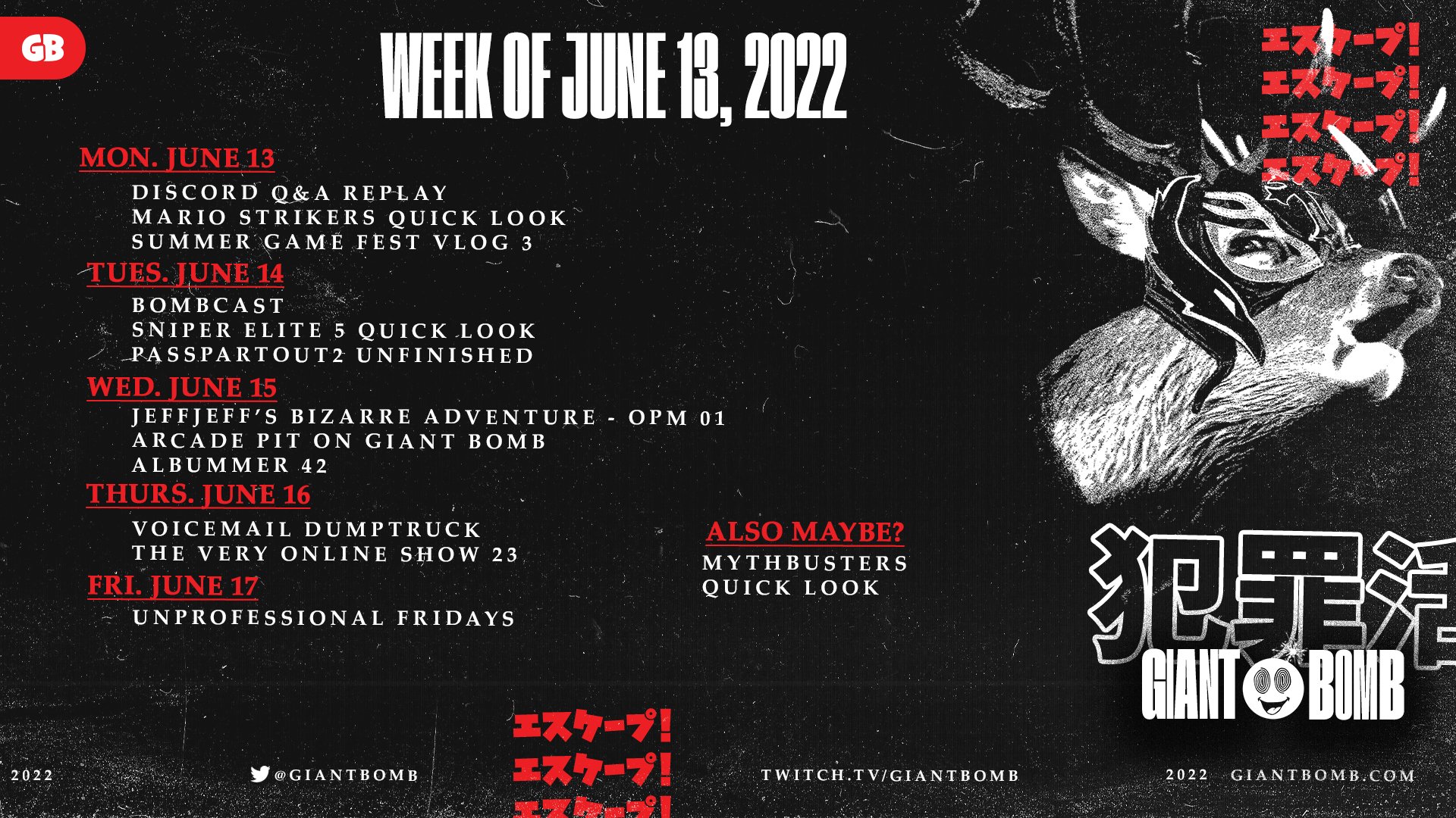 Giant Bomb on Twitter "Your week of Giant Bomb content https