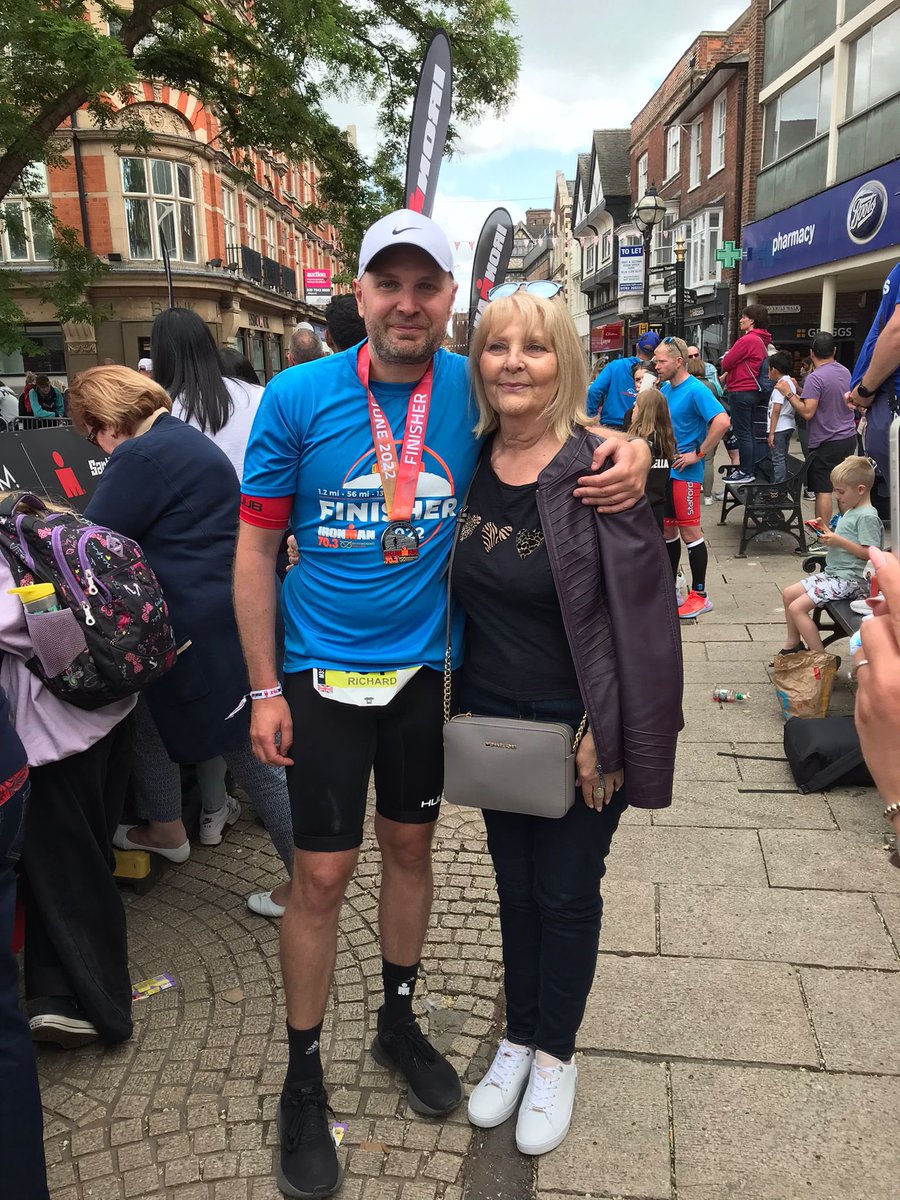 RichardLewnes's tweet photo. What an experience yesterday was!

Crossed that finish line in 7 hours 57 mins at the Stafford Ironman 70.3.

This was for my late father who we lost to cancer in 2018 and to help fund Mom’s treatment for stage 4 bowel cancer

https://t.co/5EUej5TVLR

#IM703Staffs #bowelcanceruk https://t.co/zPh48tTgk2