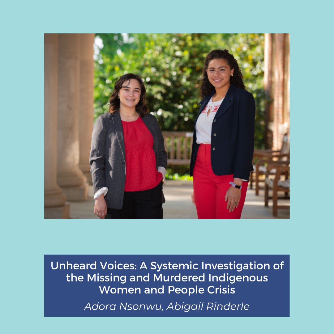 innovateunc's tweet image. Team Unheard Voices seeks to highlight the systems that perpetuate violence and contribute to the high prevalence of Missing and Murdered Indigenous Women and People in the U.S. 
#mapthesystem @mapthesystem