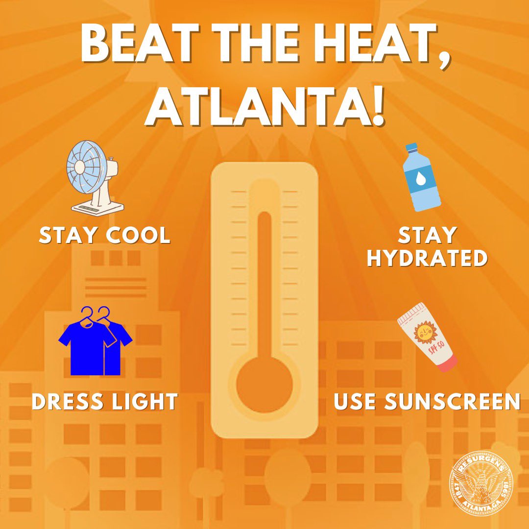 City of Atlanta, GA on Twitter "As the heat wave hits us this week