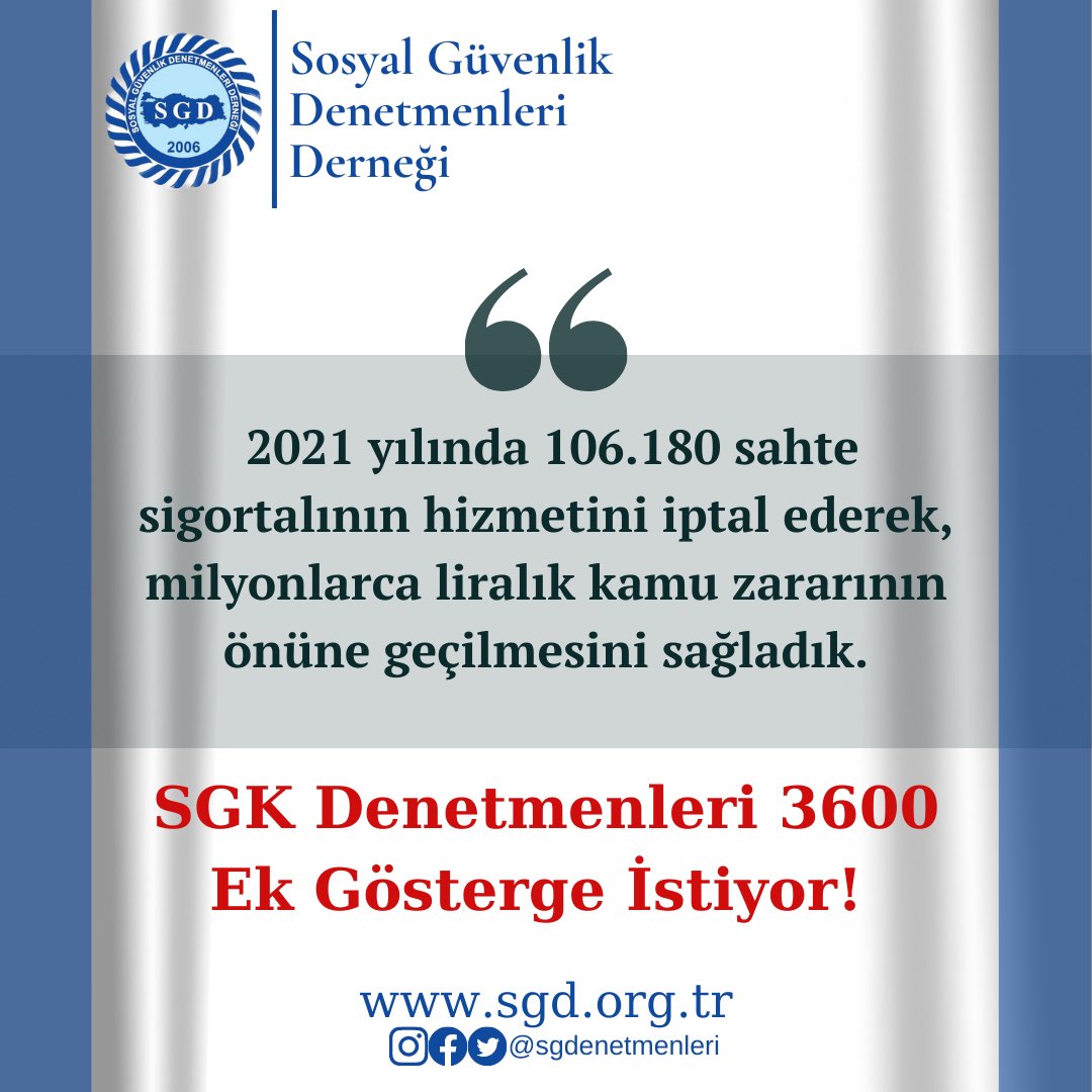 sgdenetmenleri's tweet photo. Sosyal Güvenlik Denetmenleri 3600 Ek Gösterge İstiyor!

@tcbestepe 
@TBMMresmi 
@csgbakanligi 
@sgksosyalmedya 
@RTErdogan 
@vedatbilgn 
@cceylan58 
@_cevdetyilmaz 

#SGKDenetmenleri3600İstiyor 
#SosyalGüvenlikDenetmenleri https://t.co/Hno6Vwdtka