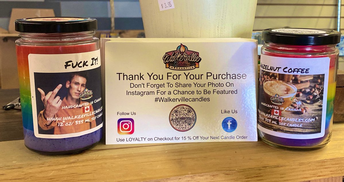 WalkervilleCan's tweet photo. Here at Walkerville Candles in Essex Ontario, we are getting our #PrideMonth on with our #Pride Candles! Get ‘em before their gone! https://t.co/UMwiuAbjO6